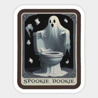 Don't wipe with this card! Have a spookie dookie! Sticker